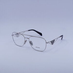 Prada PRB50V 1BC1O1 Eyeglasses Silver 59mm Aviator Frame